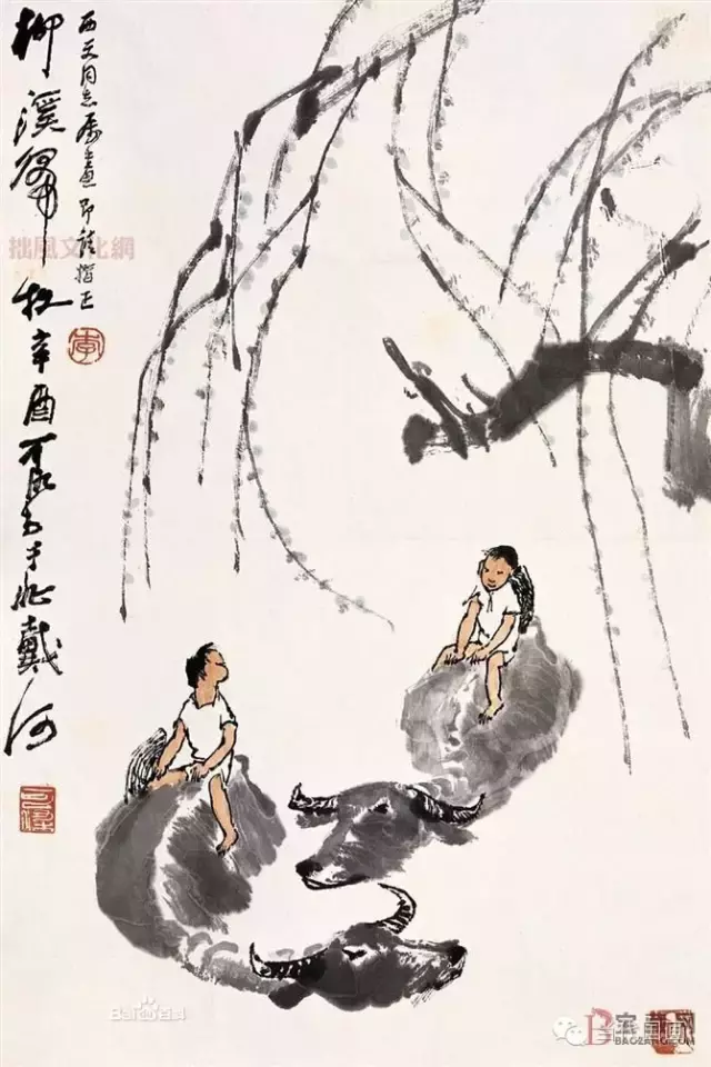 李可染一生創(chuàng)作作品1000件，市場(chǎng)拍了8000件，90%是假的