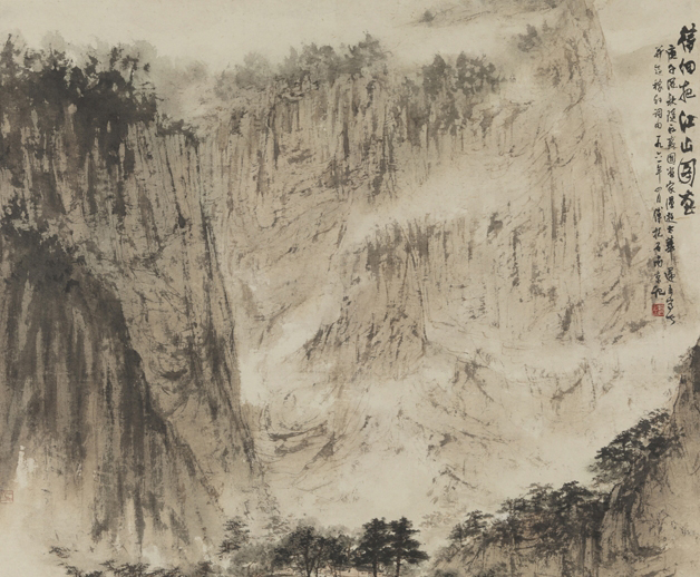 《待細(xì)把江山圖畫》100×111.5cm，1961年